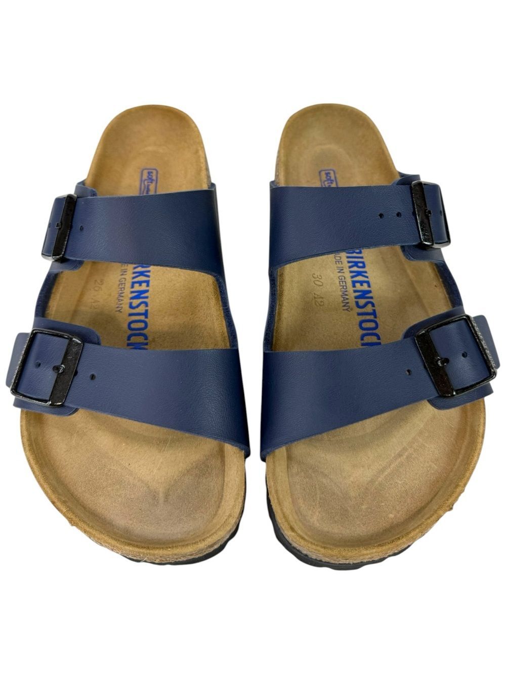 Birkenstock Arizona Soft Footbed Navy Birko-Flor Size 36 Coastal Boho Casual